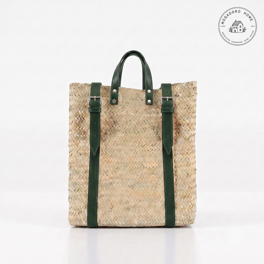 The Mawja Straw Backpack