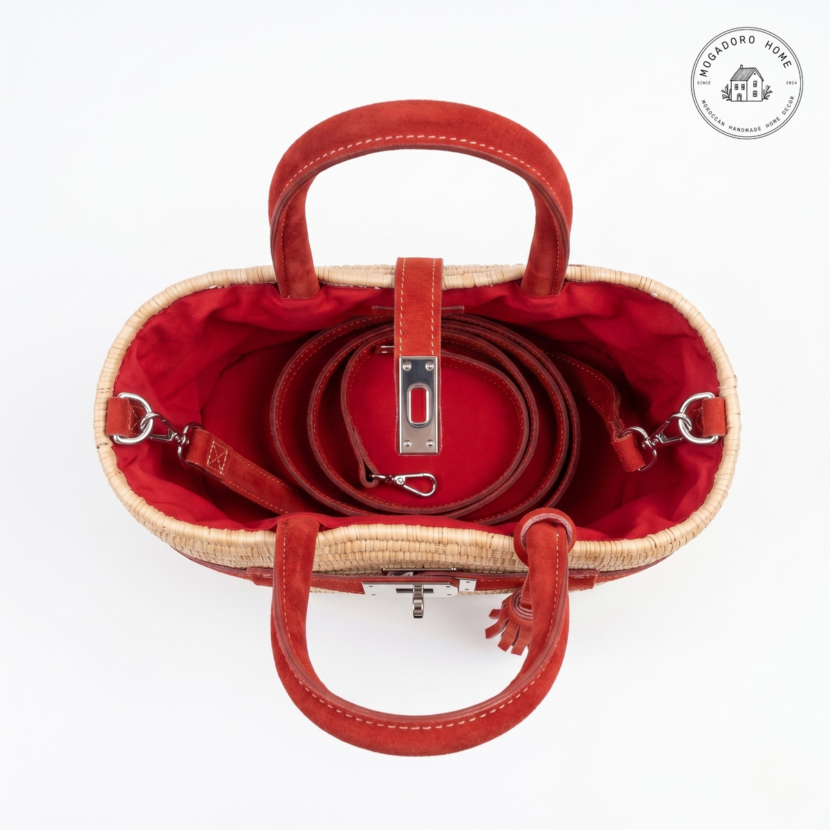 The Mogador Raffia Crossbody