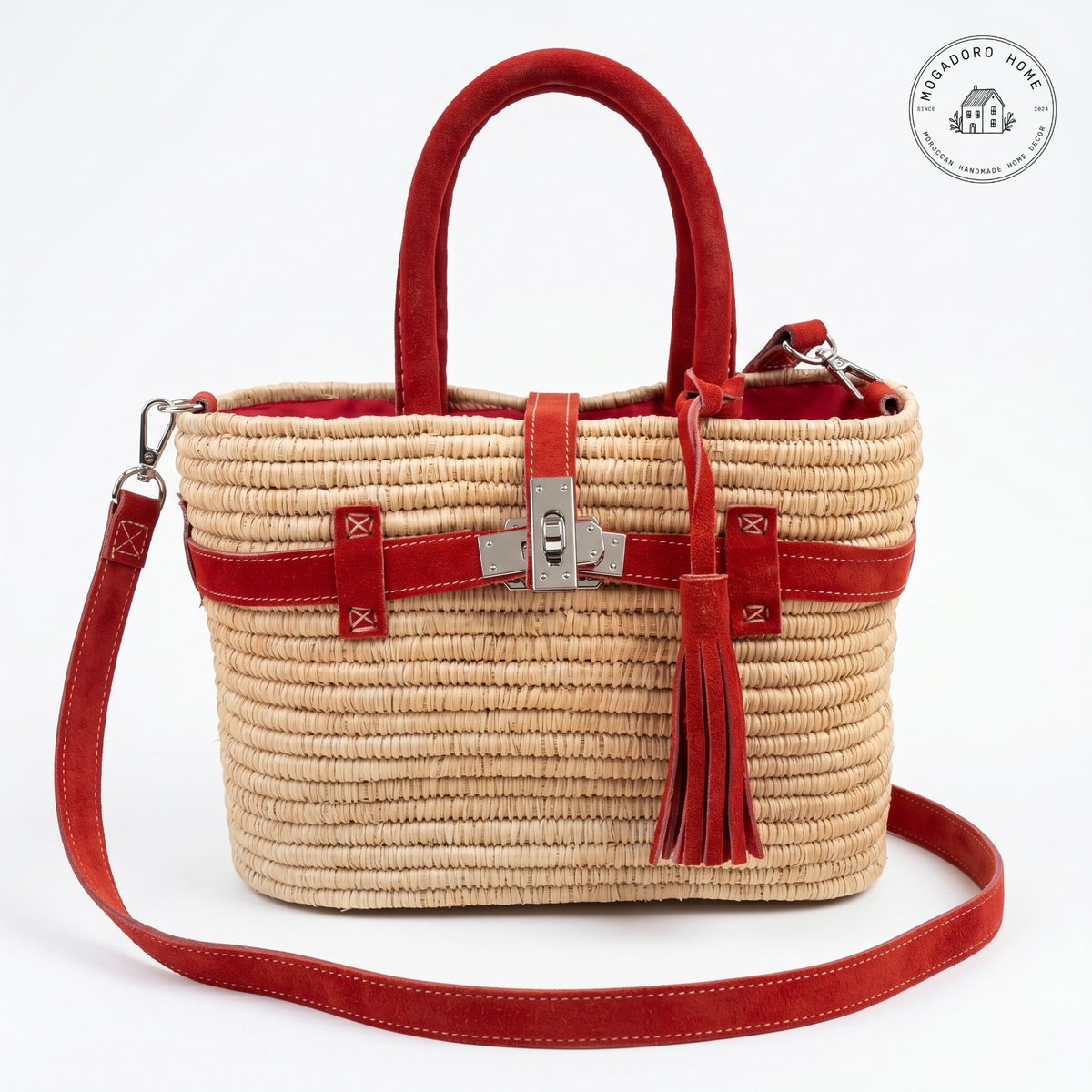 The Mogador Raffia Crossbody