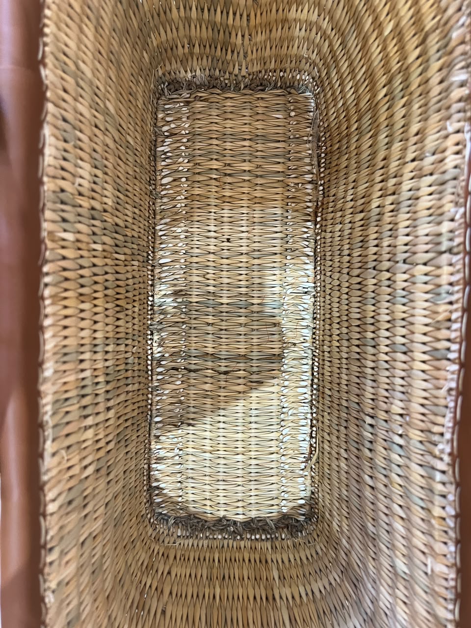 The Essaouira Tote — Leather-Trimmed Reed Basket Bag