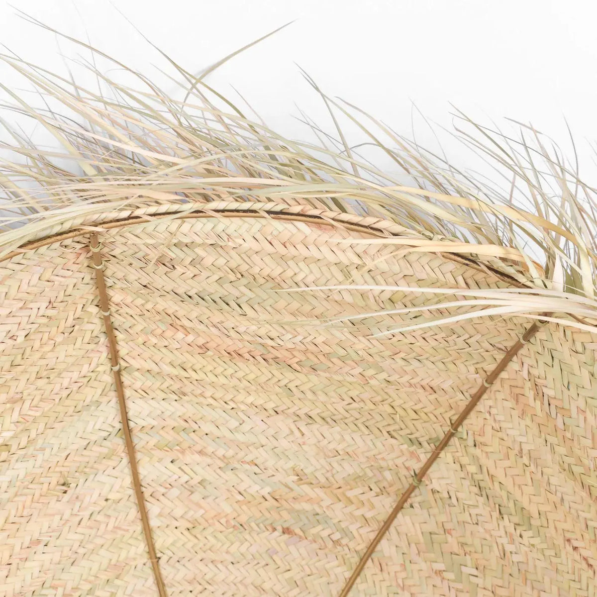 Fringed Straw Pendant Light Mogadoro