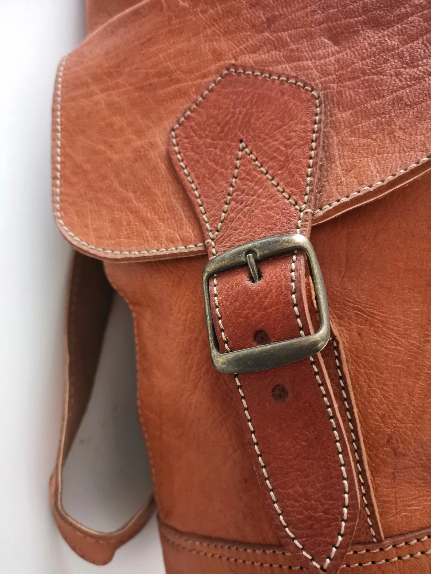 Leather Backpack - Handcrafted Goat Leather Rucksack