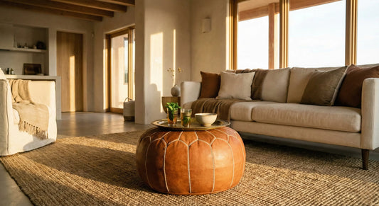 Beyond the Souk: 3 Ways to Style a Moroccan Leather Pouf in Your Modern Home Mogadoro