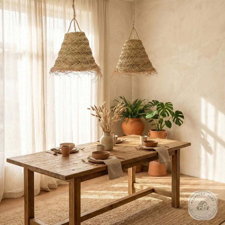 Esparto Grass Pendant Light Mogadoro