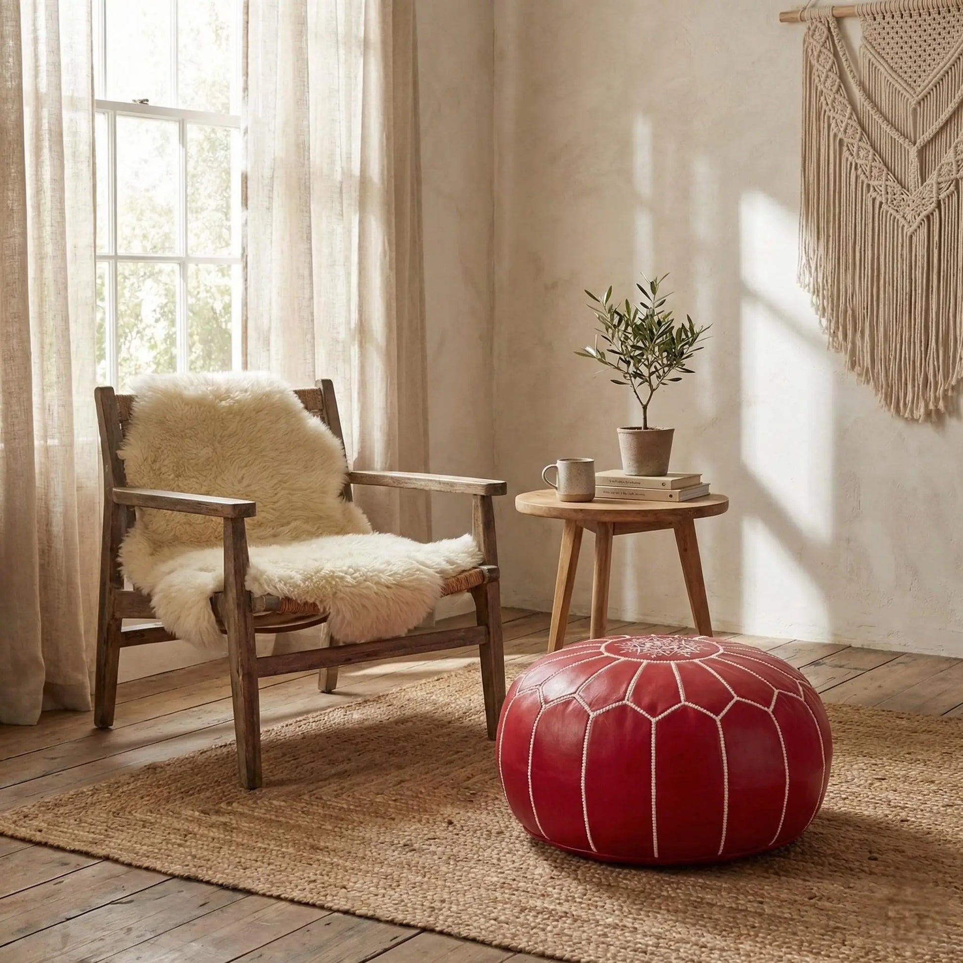 Moroccan Ottoman Footstool Mogadoro