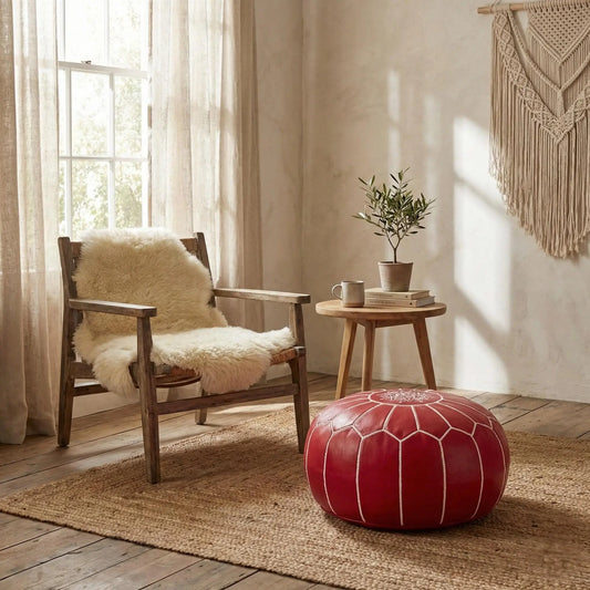 Moroccan Ottoman Footstool Mogadoro