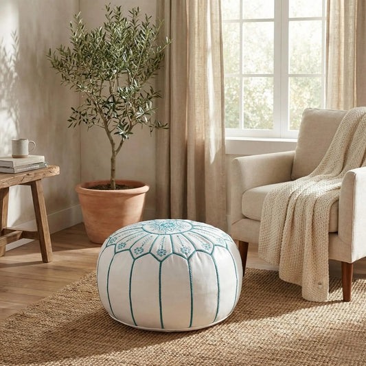 Moroccan Ottoman Footstool Mogadoro