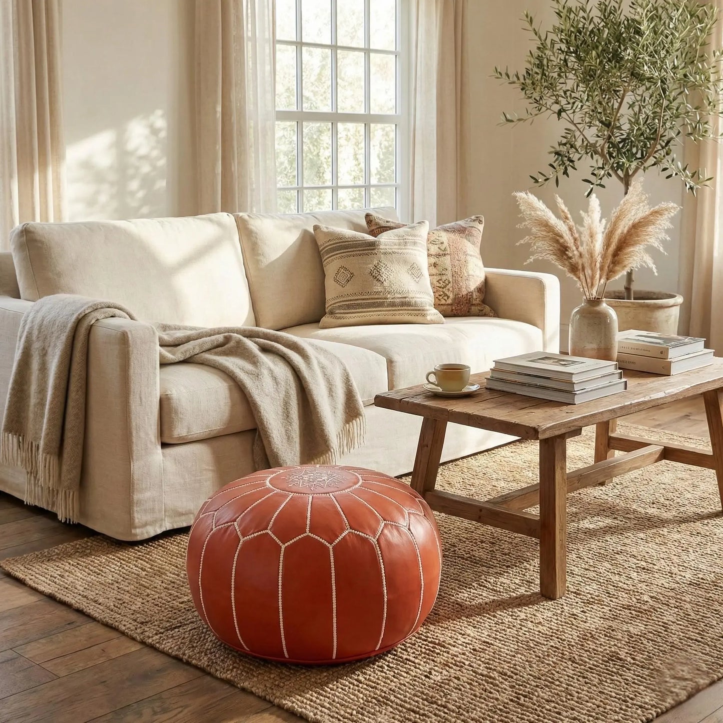 Moroccan Ottoman Footstool Mogadoro