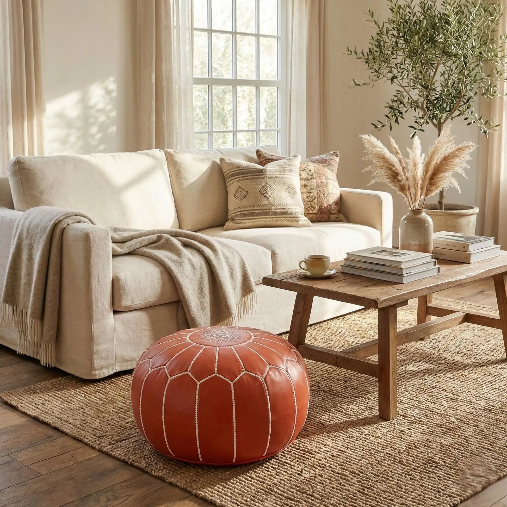 Moroccan Ottoman Footstool Mogadoro