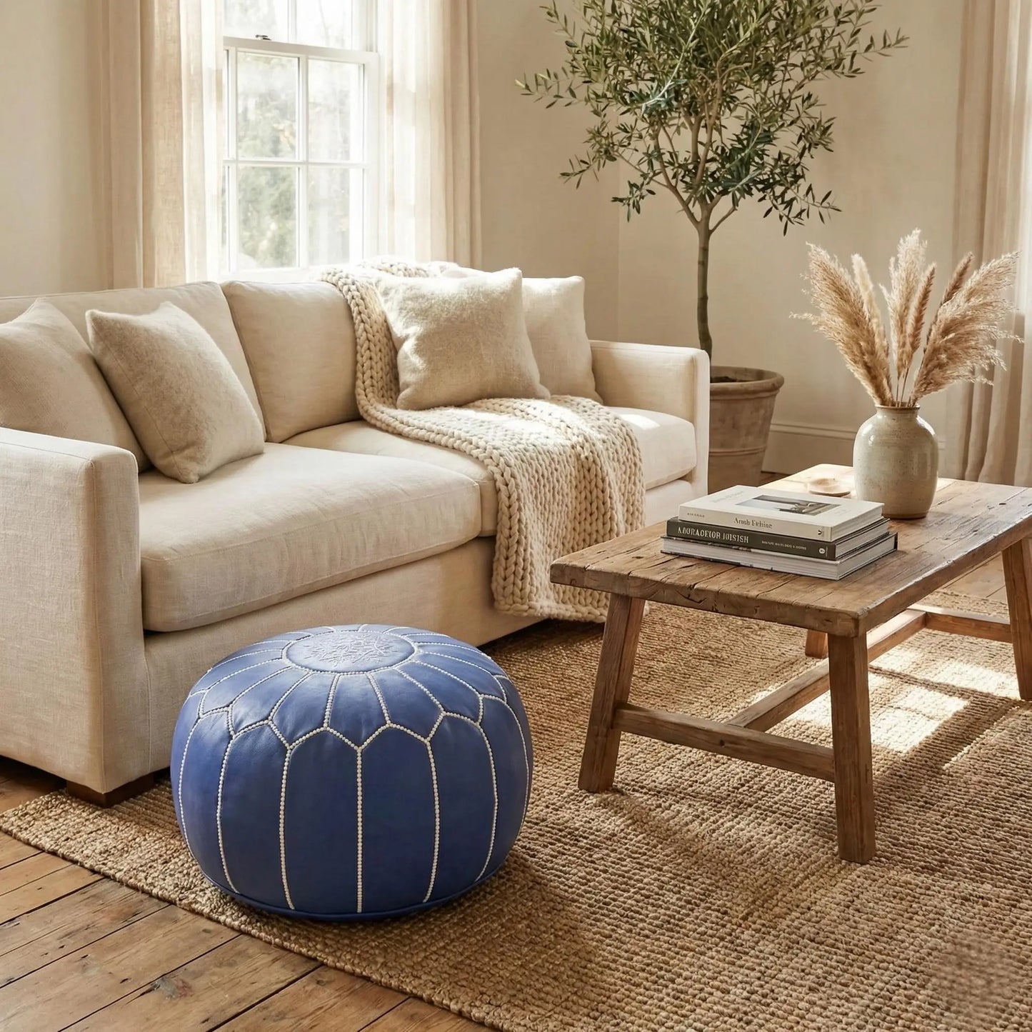 Moroccan Ottoman Footstool Mogadoro
