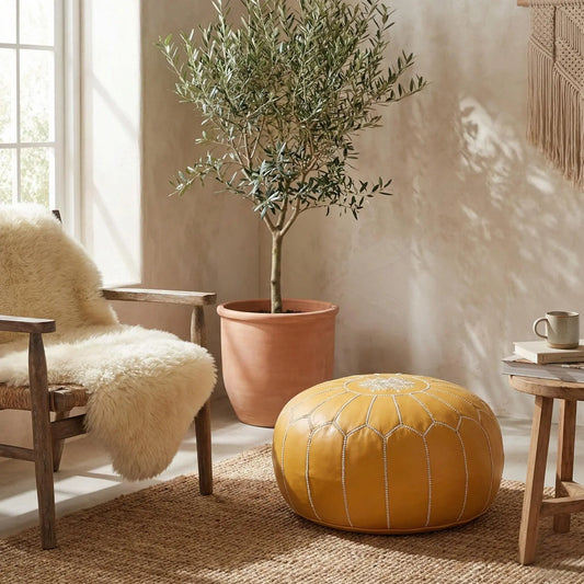 Moroccan Ottoman Footstool Mogadoro