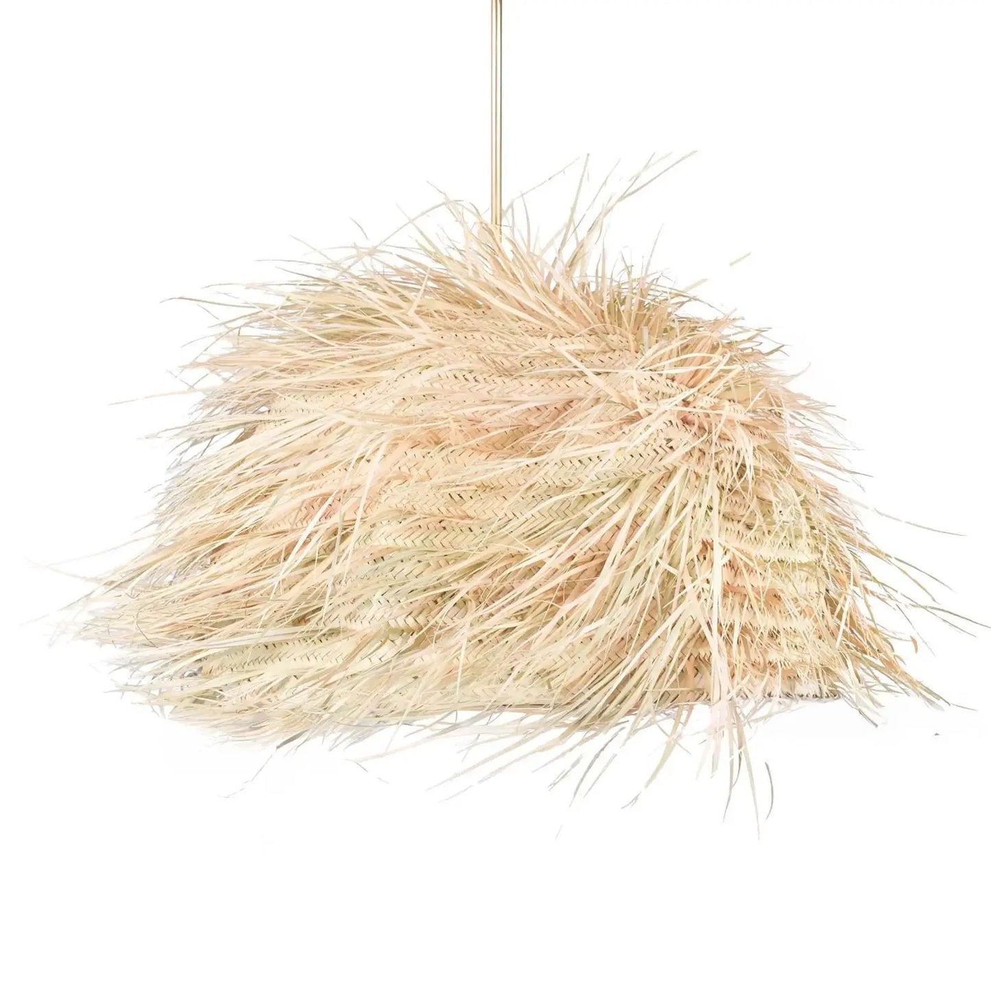 Fringed Straw Pendant Light Mogadoro