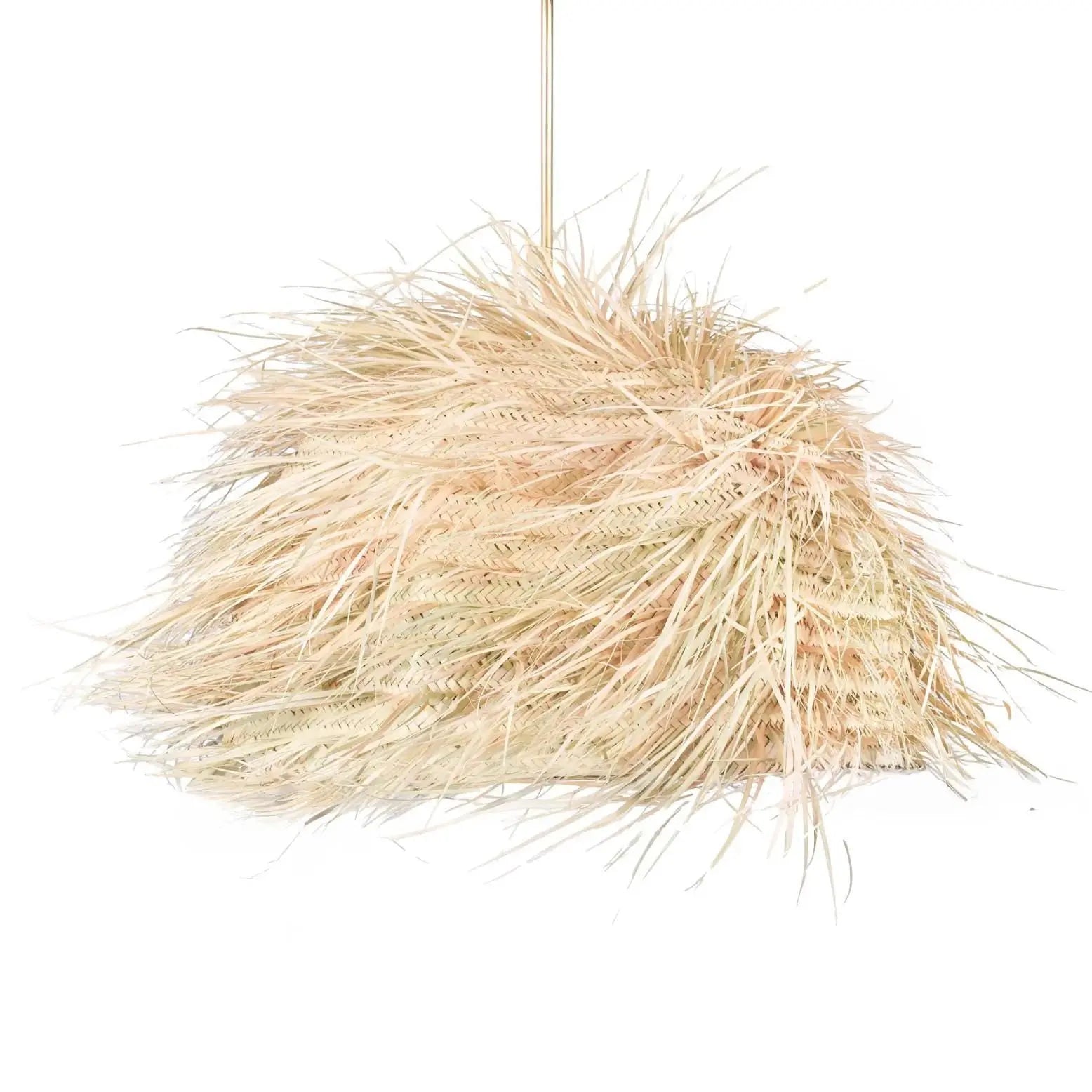 Fringed Straw Pendant Light Mogadoro