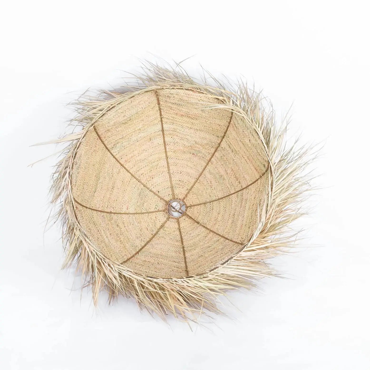 Fringed Straw Pendant Light Mogadoro