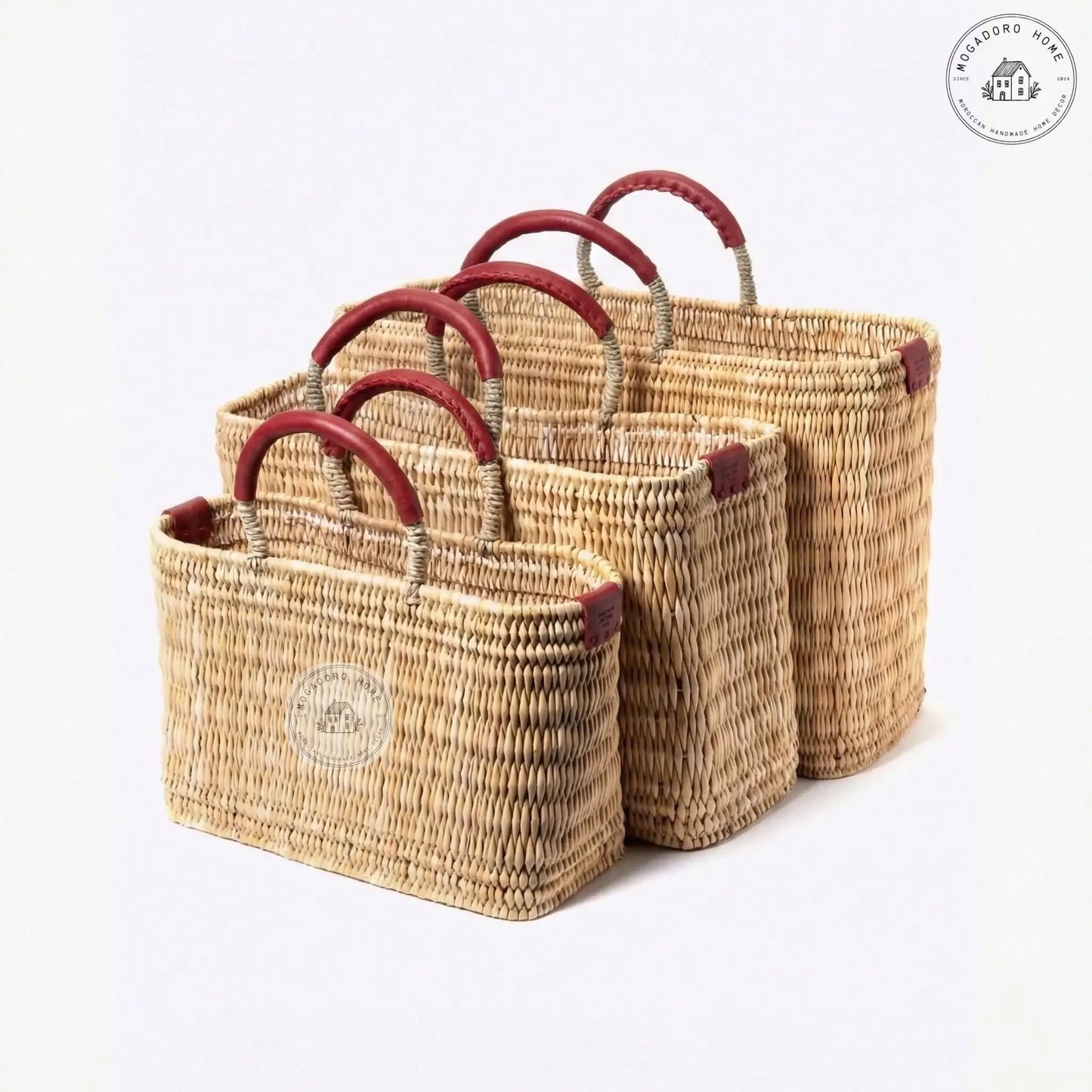 French Market Basket - Brown Mogadoro