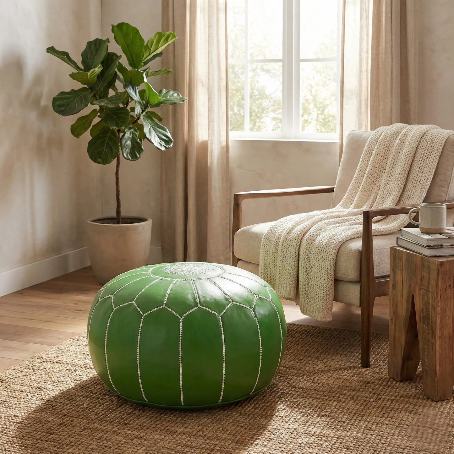 Moroccan Ottoman Footstool Mogadoro