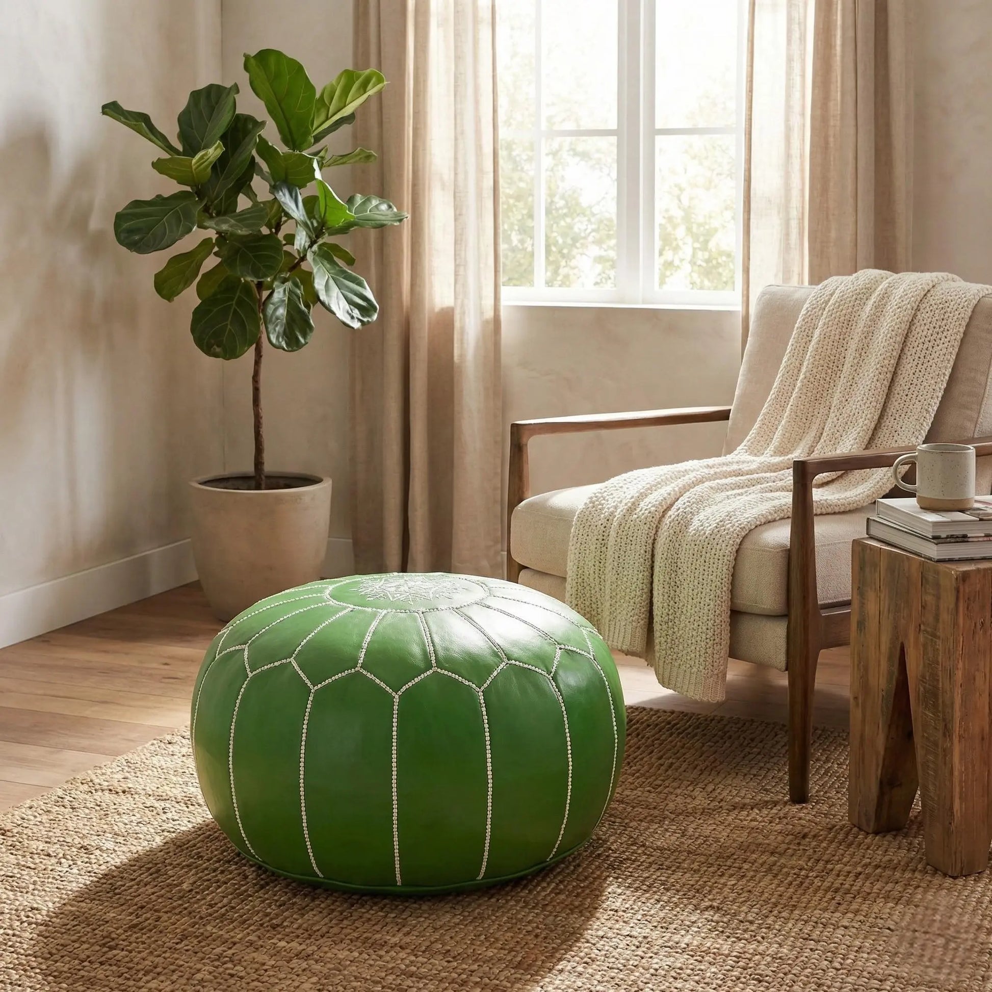 Moroccan Ottoman Footstool Mogadoro