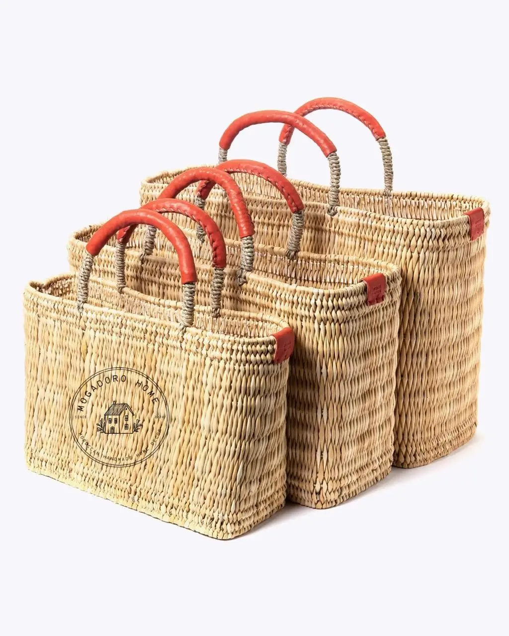 French Market Basket - Orange Mogadoro