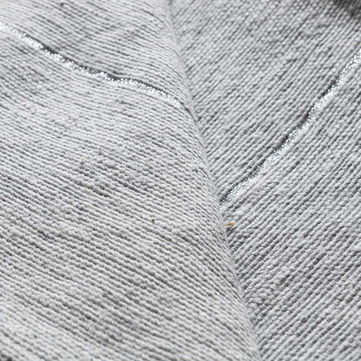 Gray & Silver Moroccan Pom Pom Blanket