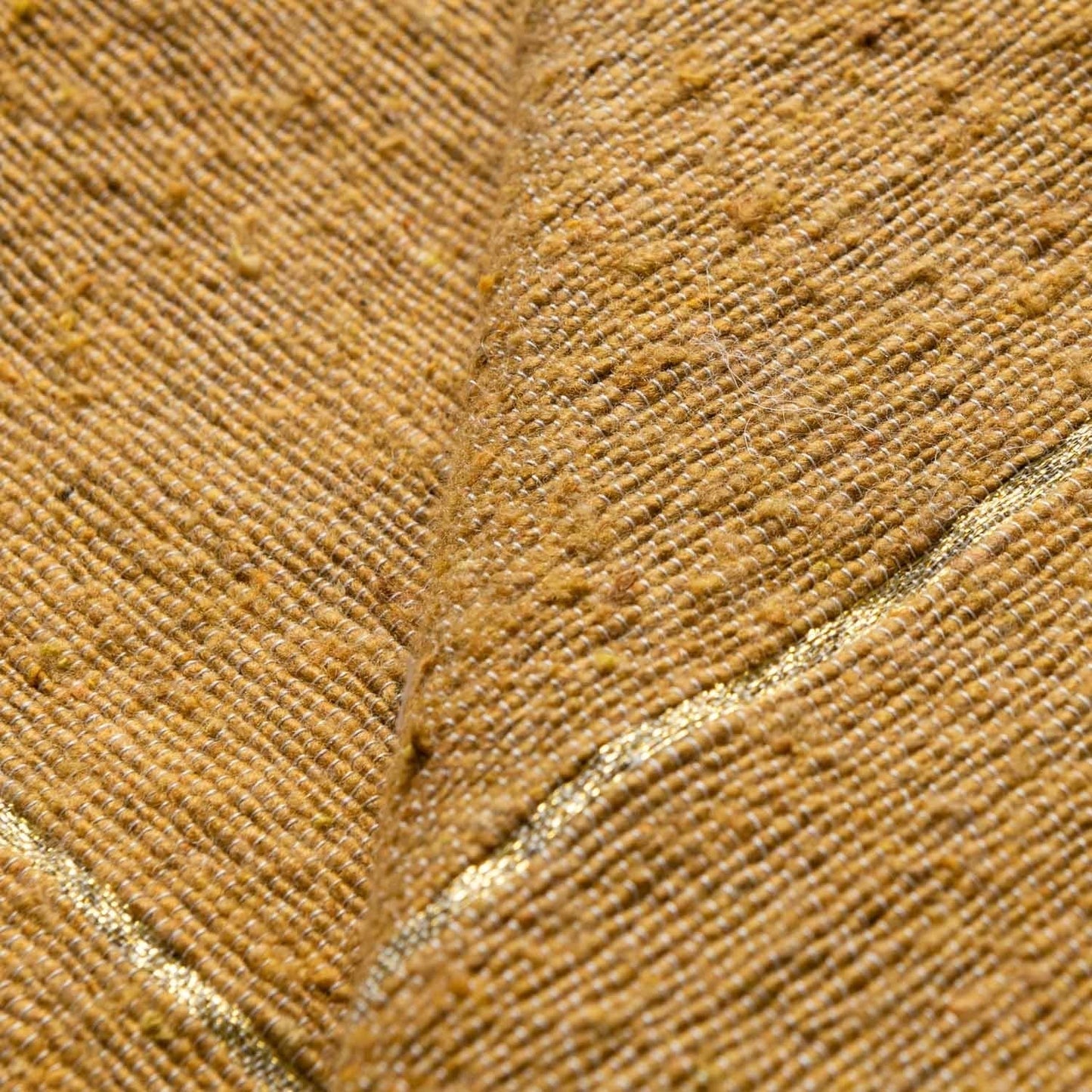 Camel & Gold Moroccan Pom Pom Blanket