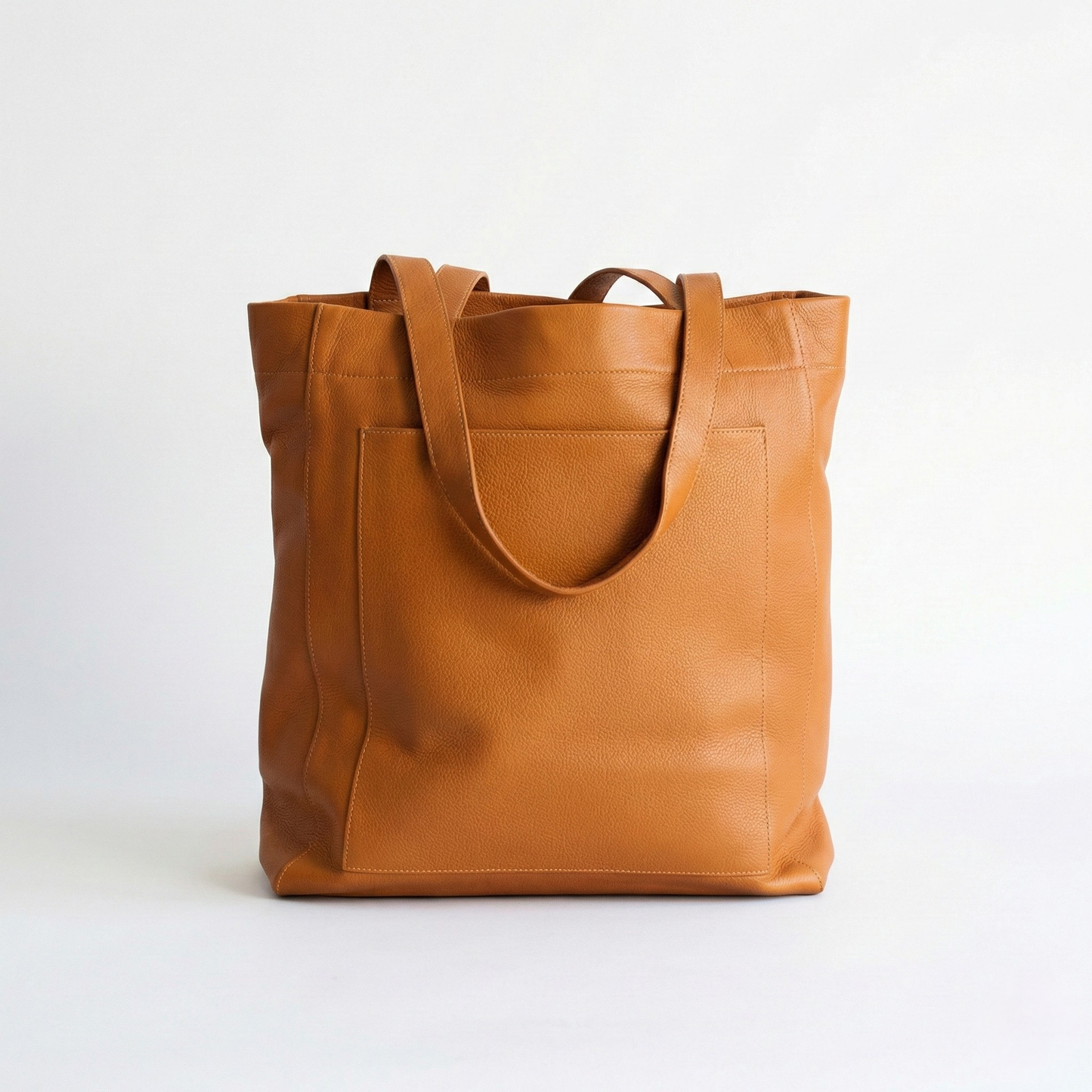 Leather Tote Bag - Soft Slouchy Oversized Shopper