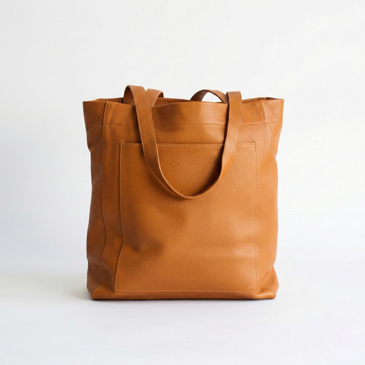 Leder-Shopper – Weicher, lässiger Oversize-Shopper