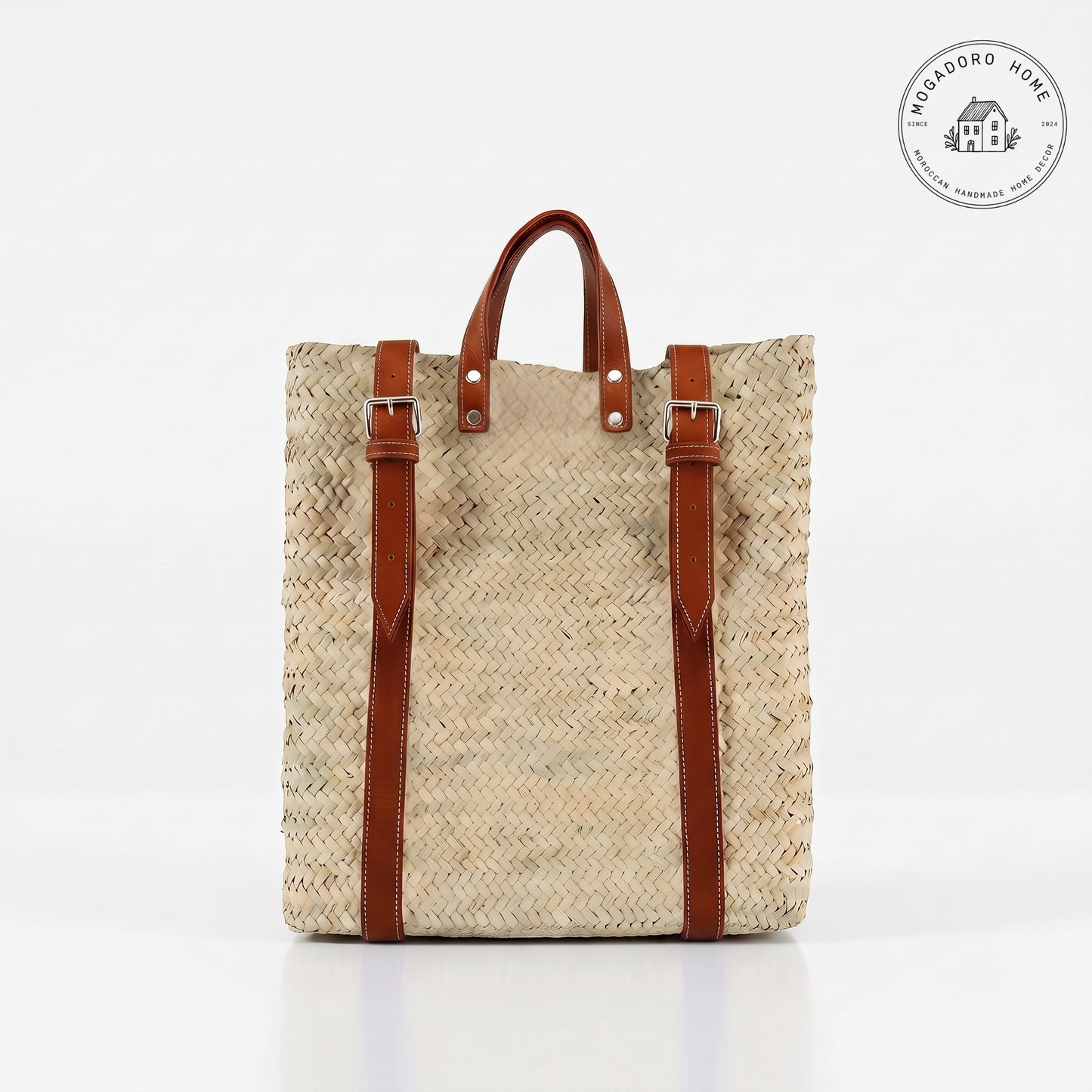 The Mawja Straw Backpack