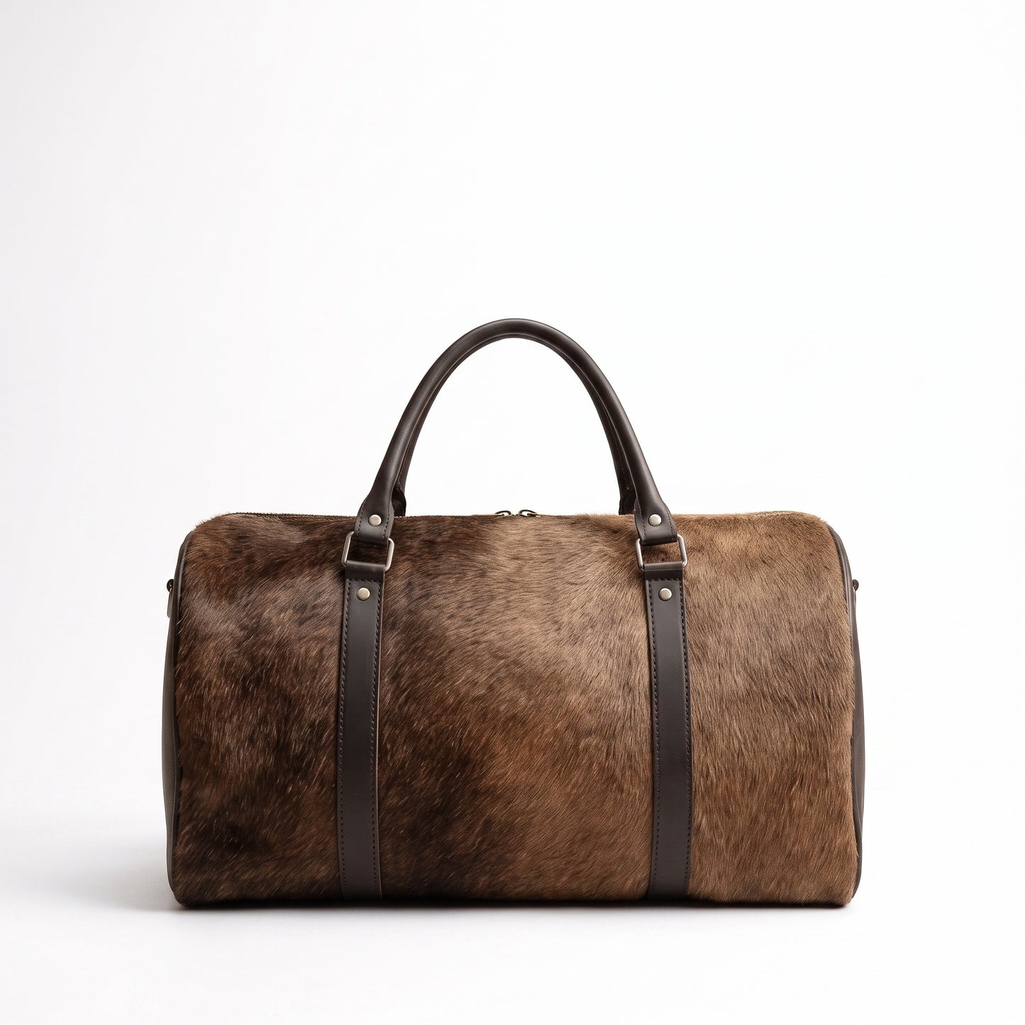 The Atlas Weekender — Brindle Cowhide Duffle Bag