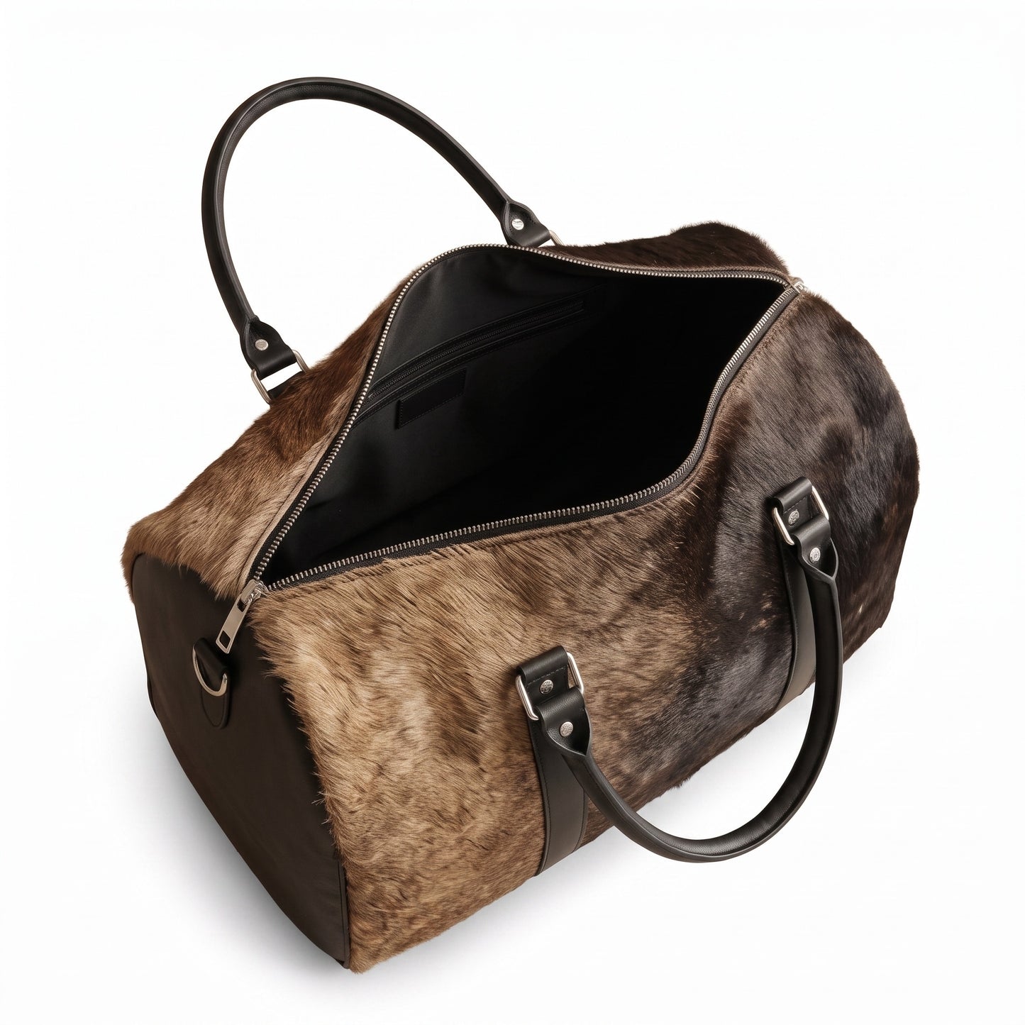 The Atlas Weekender — Brindle Cowhide Duffle Bag