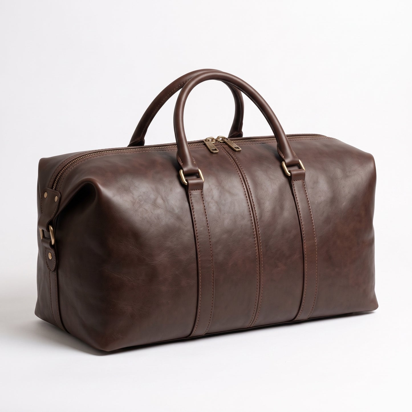 The Fez Weekender — Dark Brown Leather Duffle Bag