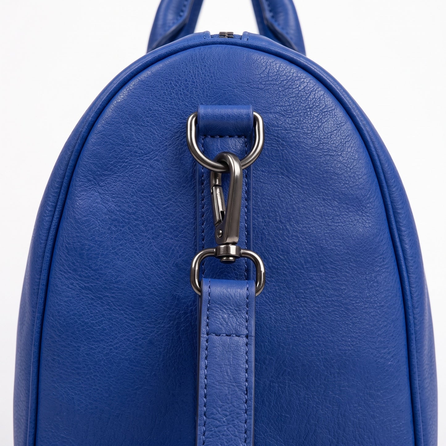 The Majorelle Weekender — Cobalt Blue Leather Duffle Bag