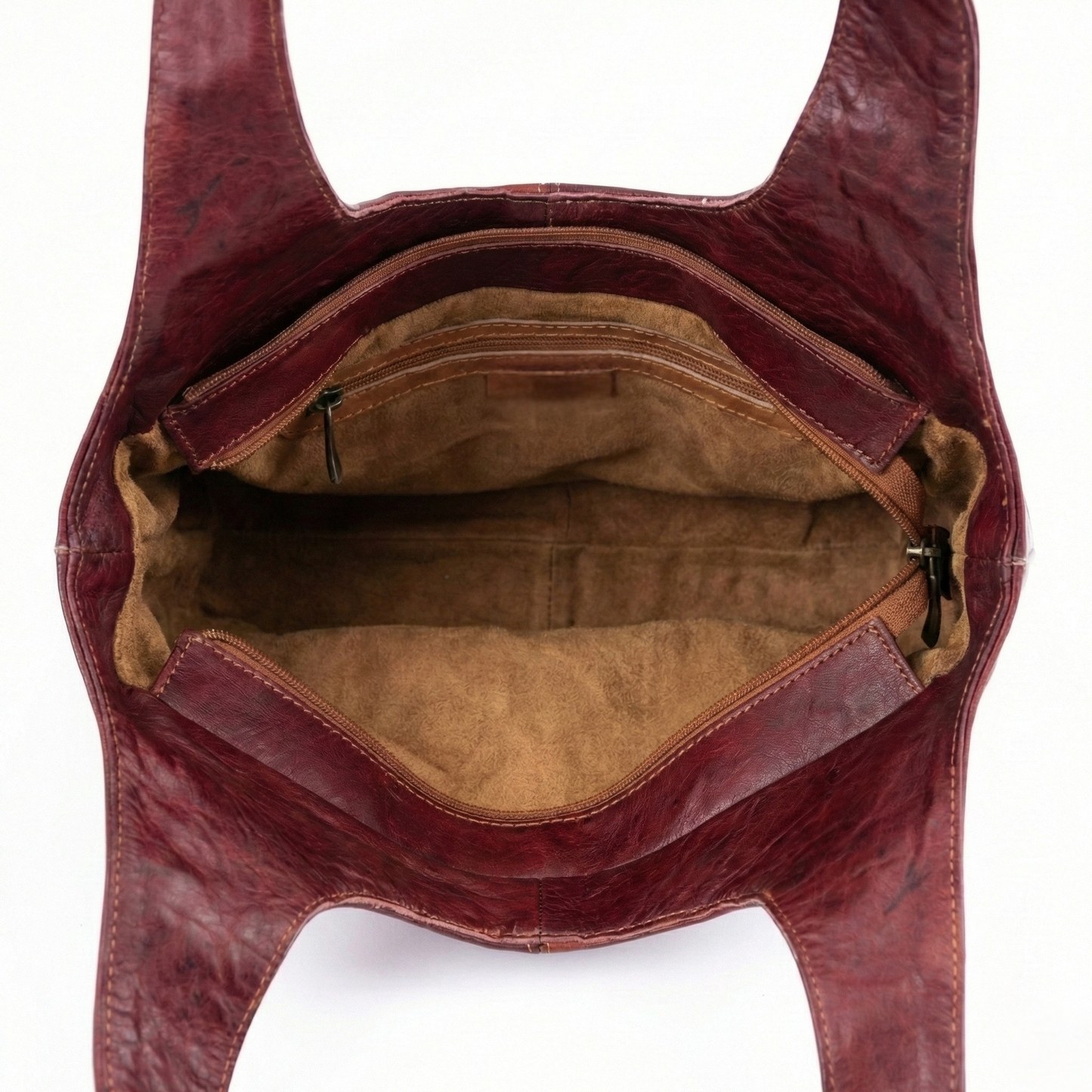 Leather Hobo Bag - Soft Slouchy Shoulder Purse