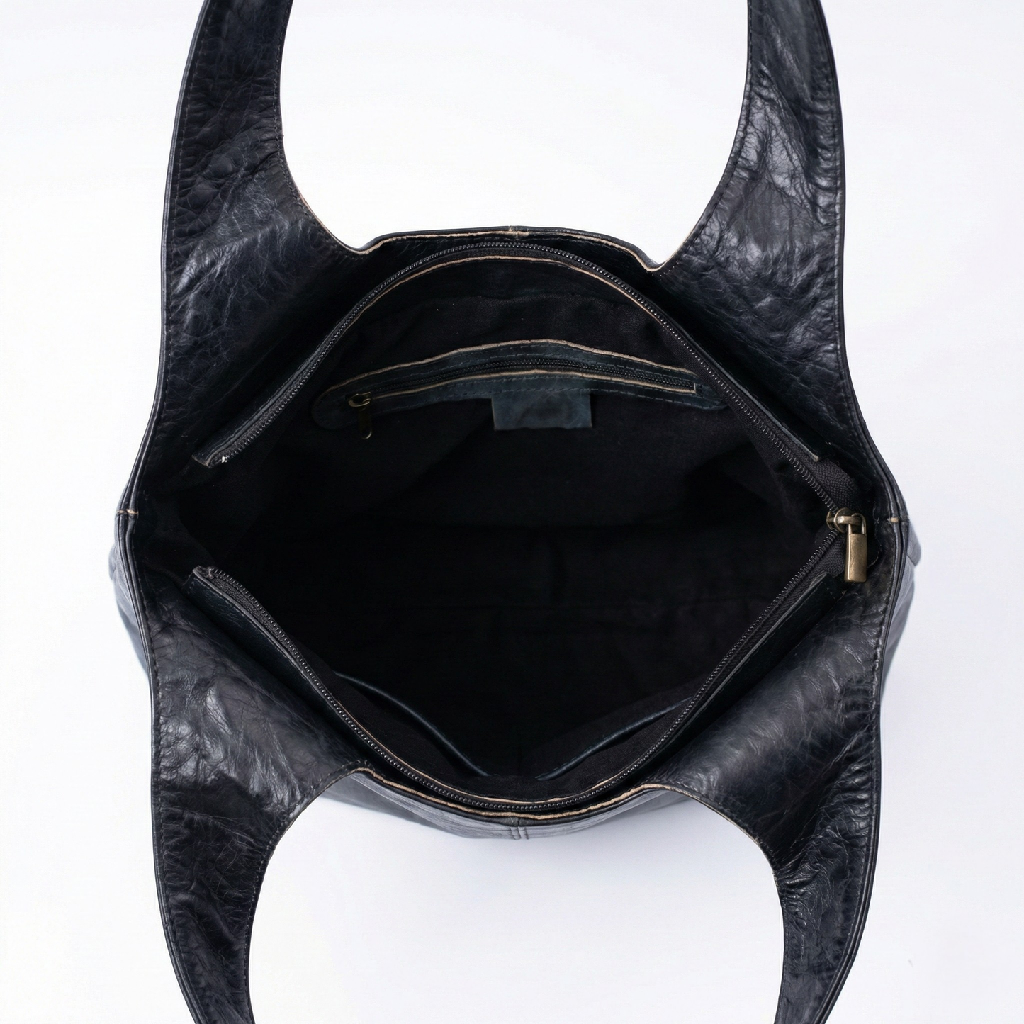 Leather Hobo Bag - Soft Slouchy Shoulder Purse