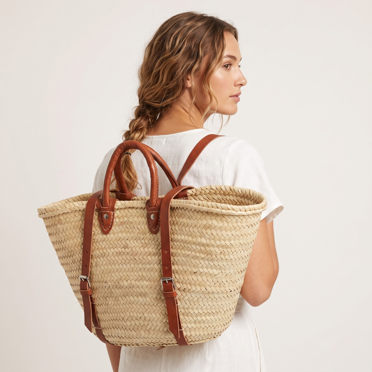The Medina Straw Backpack
