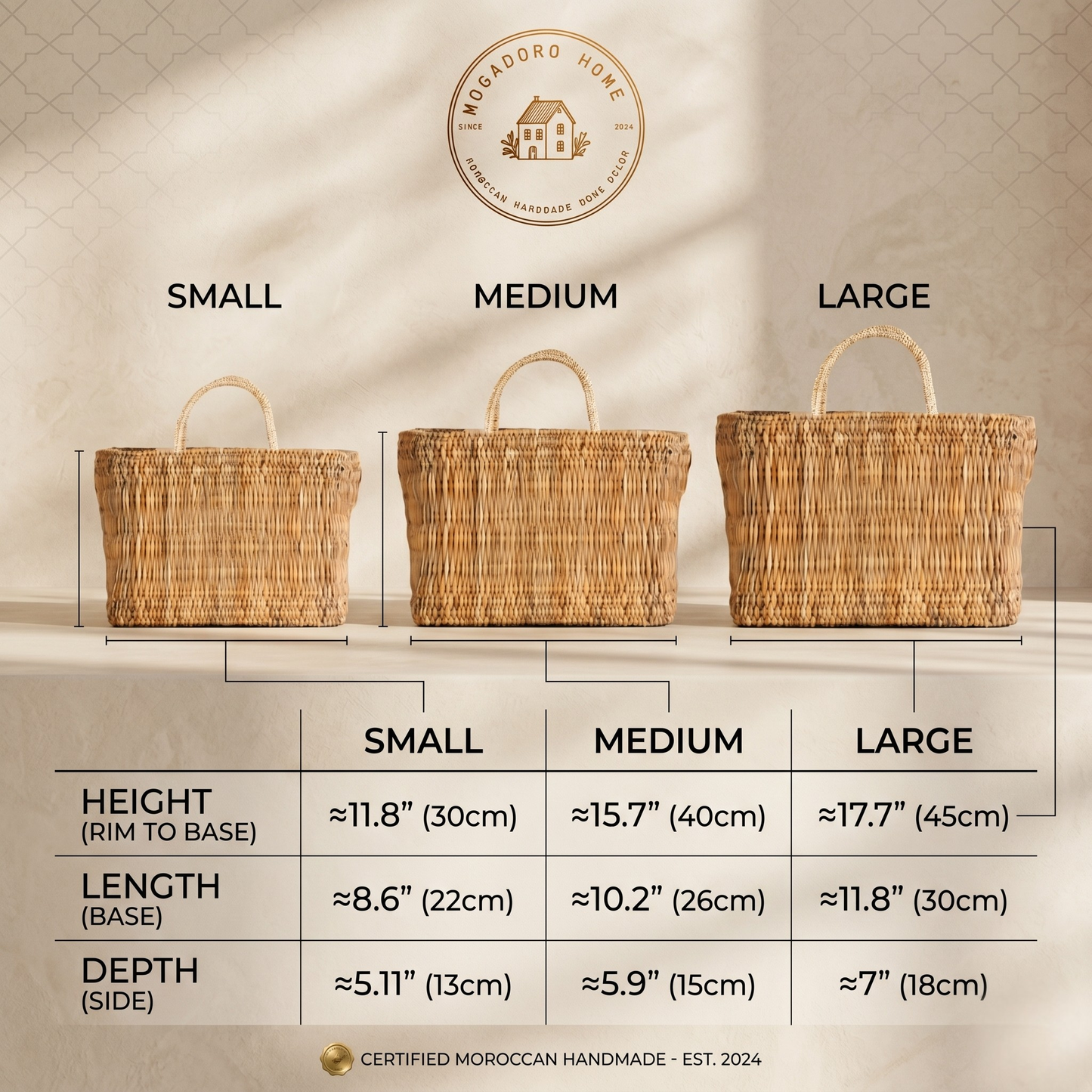 French Market Basket - Straw Rattan Tote Bag (Picnic Purse)