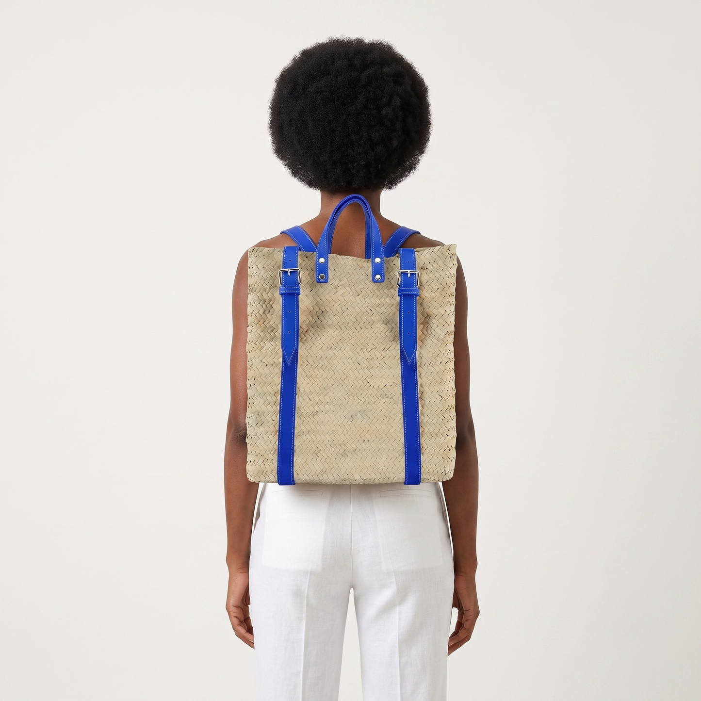 The Mawja Straw Backpack