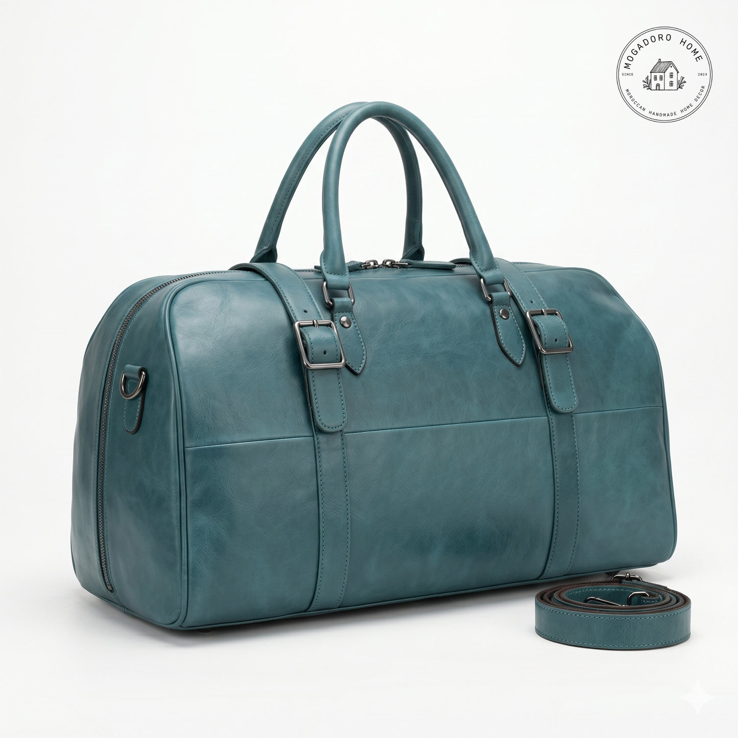 Genuine Leather Weekender Bag - Large Travel Duffle