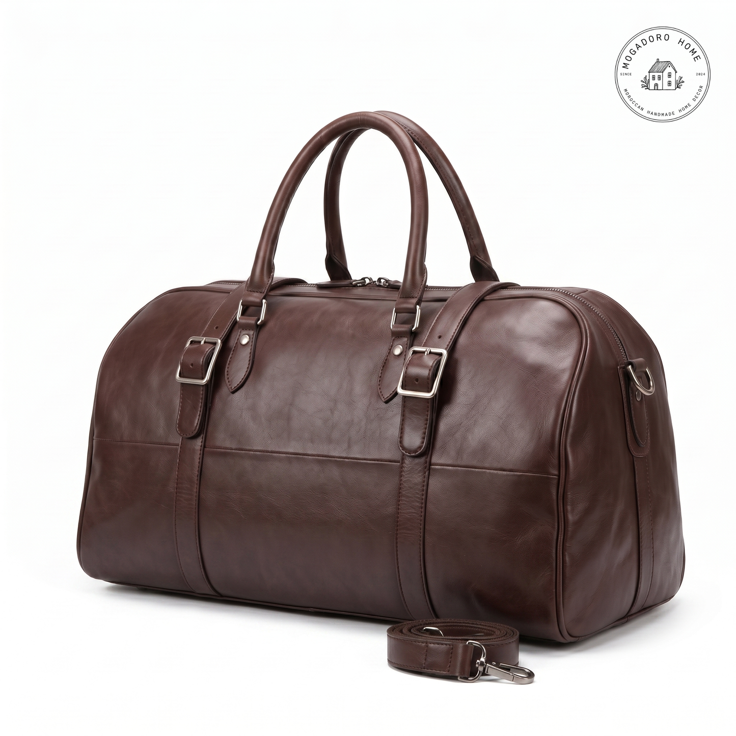 Large Genuine Leather Foldable Travel Bag