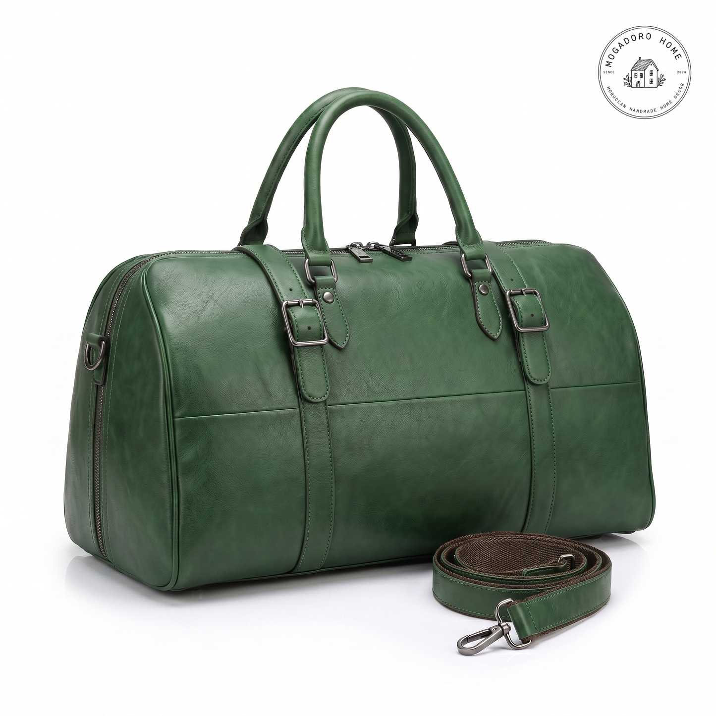 Large Genuine Leather Foldable Travel Bag