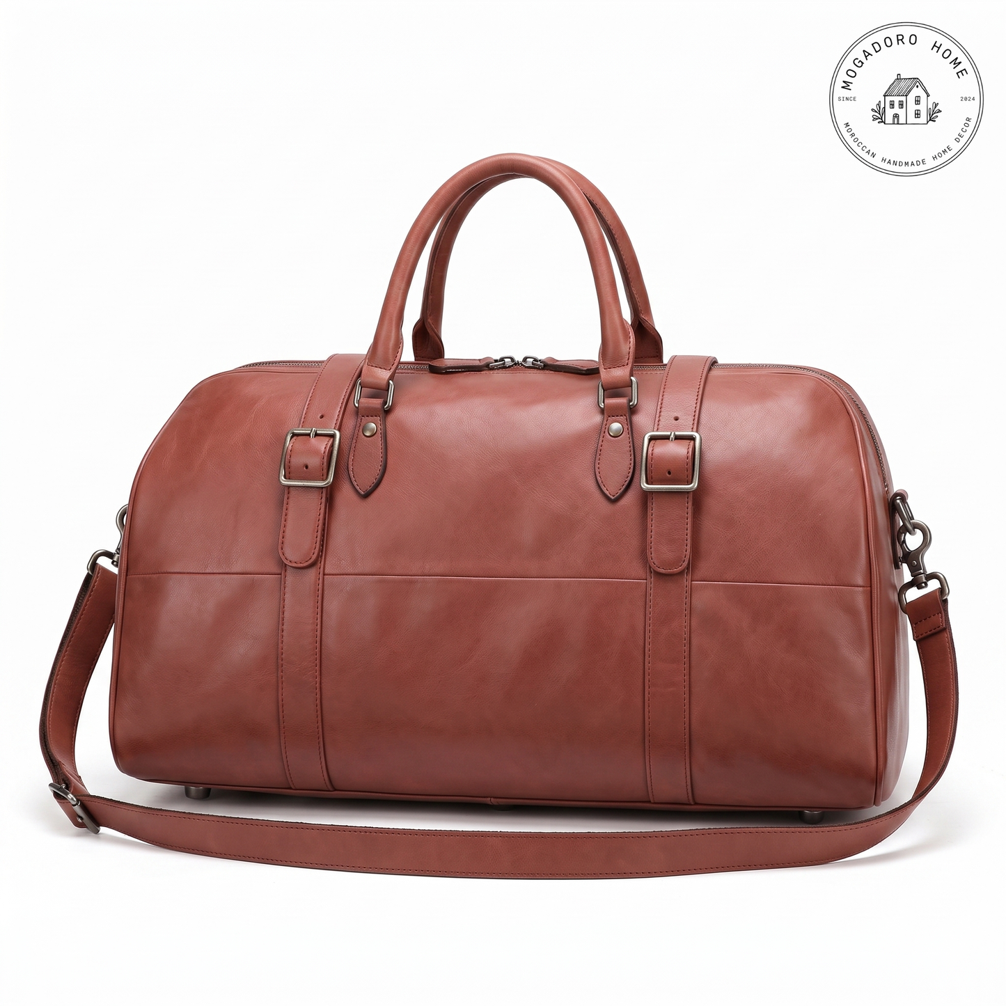 Large Genuine Leather Foldable Travel Bag