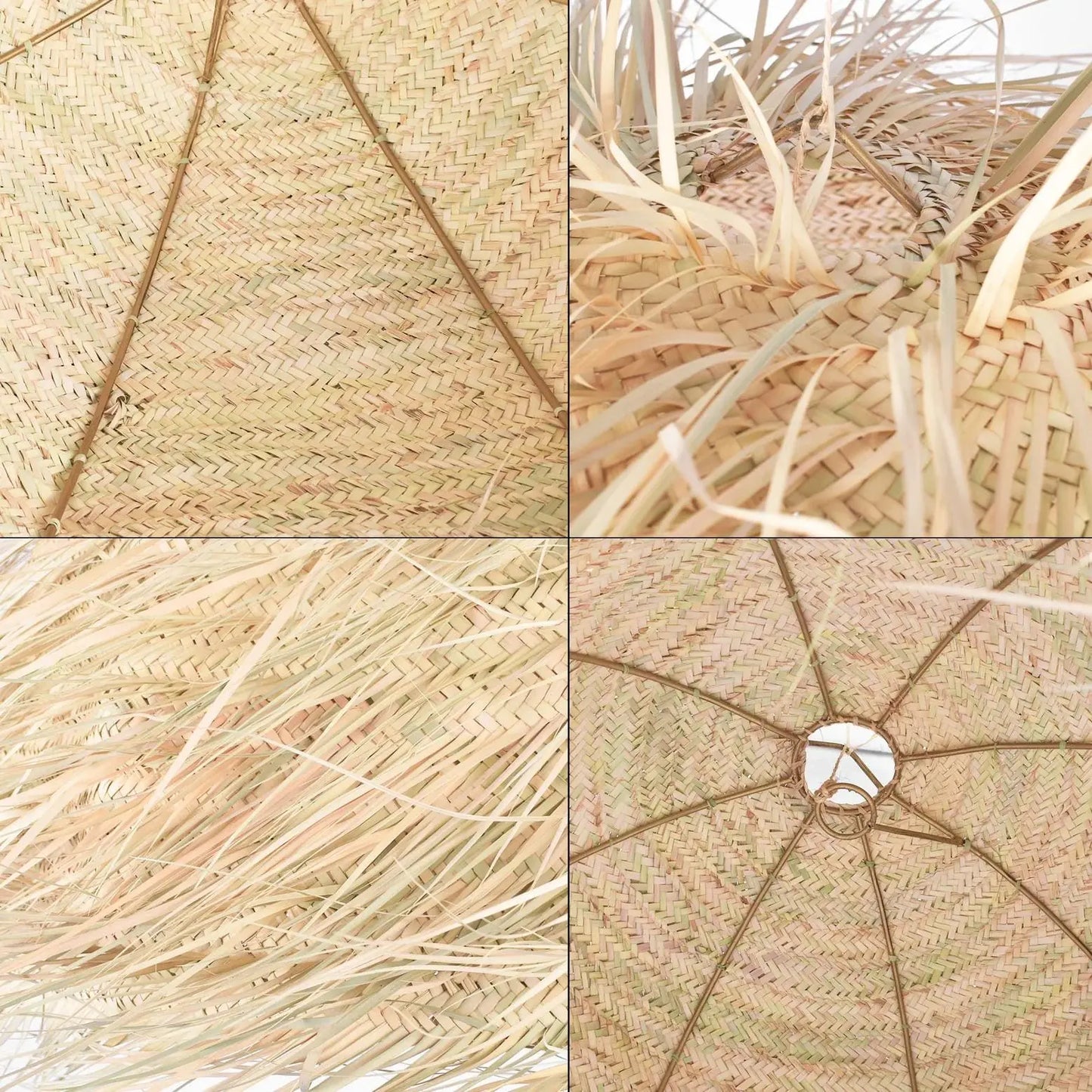 Fringed Straw Pendant Light Mogadoro