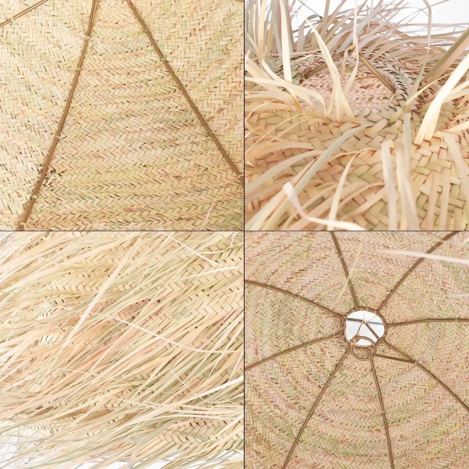 Fringed Straw Pendant Light Mogadoro