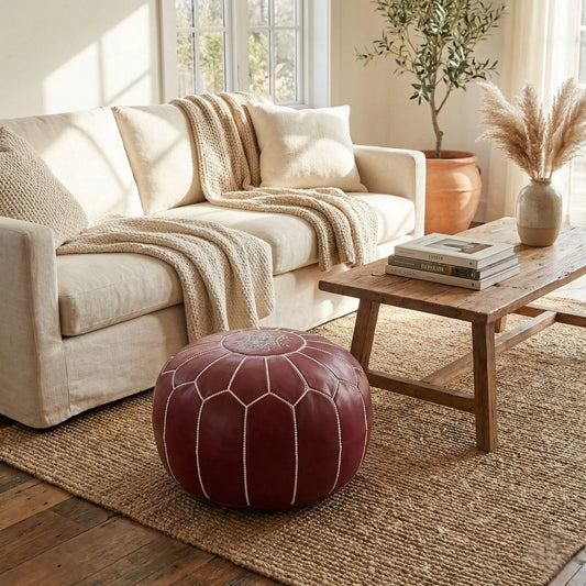 Moroccan Ottoman Footstool Mogadoro