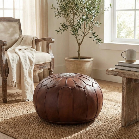 Moroccan Ottoman Footstool Mogadoro