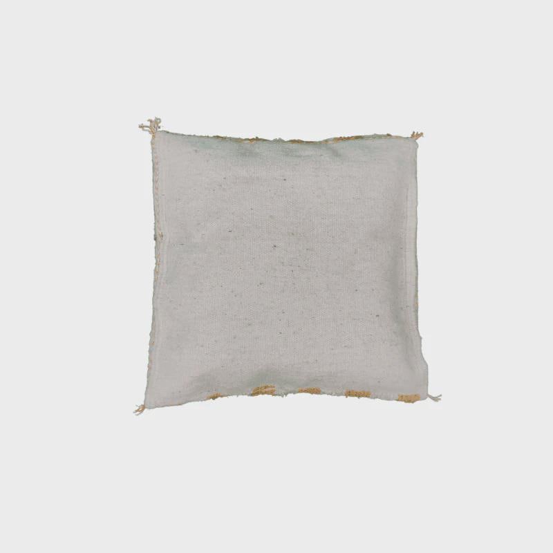 Moroccan Checkered Pillow Cover (Beige & White)