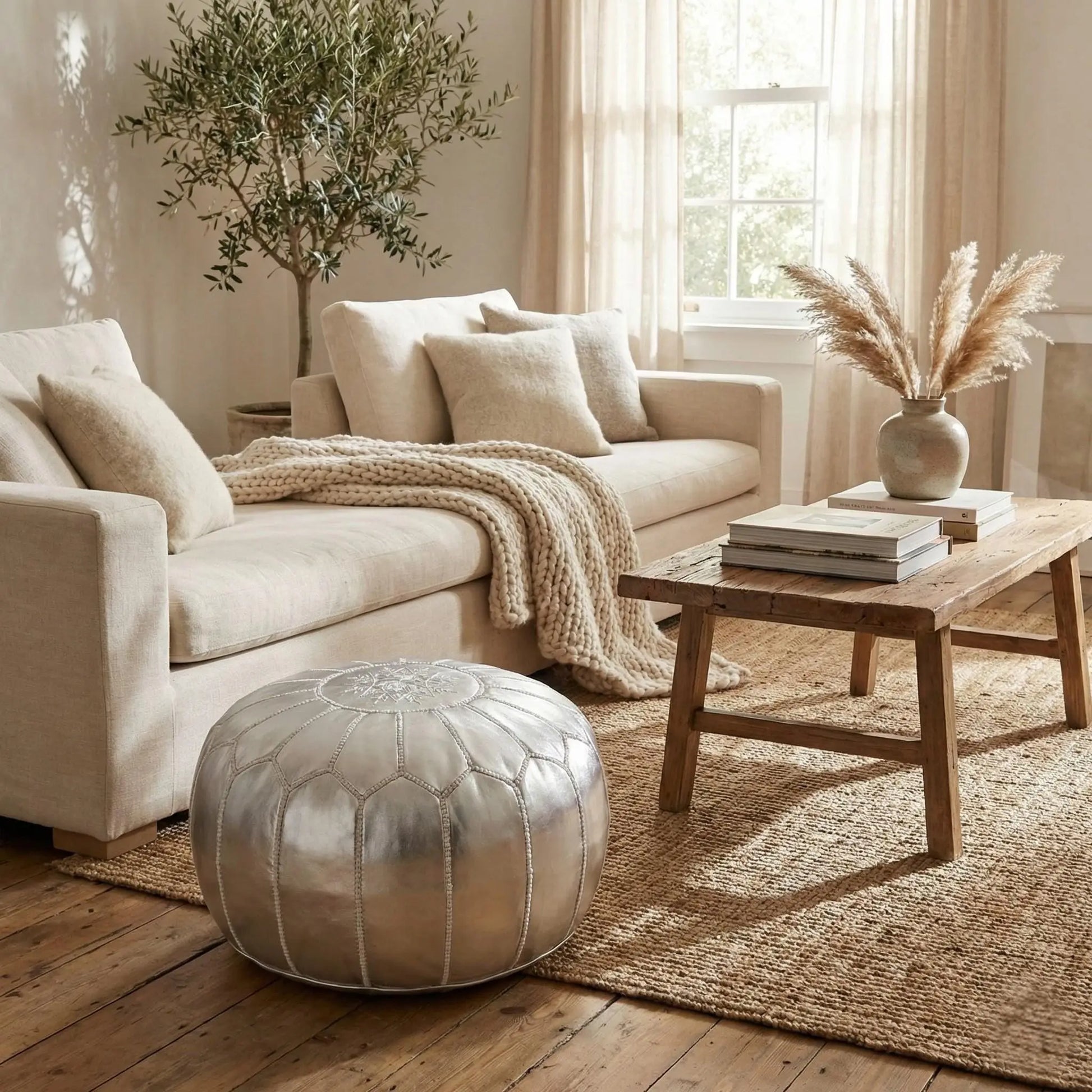 Moroccan Ottoman Footstool Mogadoro