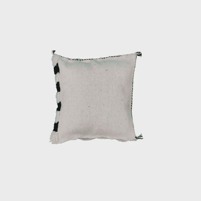 Moroccan Checkered Pillow Cover (Black & White)